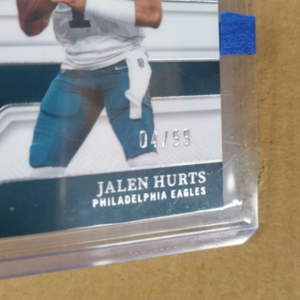 🏈🏆Jalen Hurts "Tremendous Treasures Green Patch - 04/99 Insert" Card🏆🏈 - Picture 4 of 5